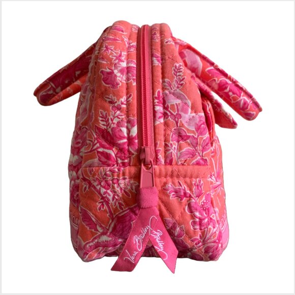 NWOT VERA BRADLEY Lola Handbag Pink Hope Toile Floral Print Rare/Retired Style - Picture 2 of 9